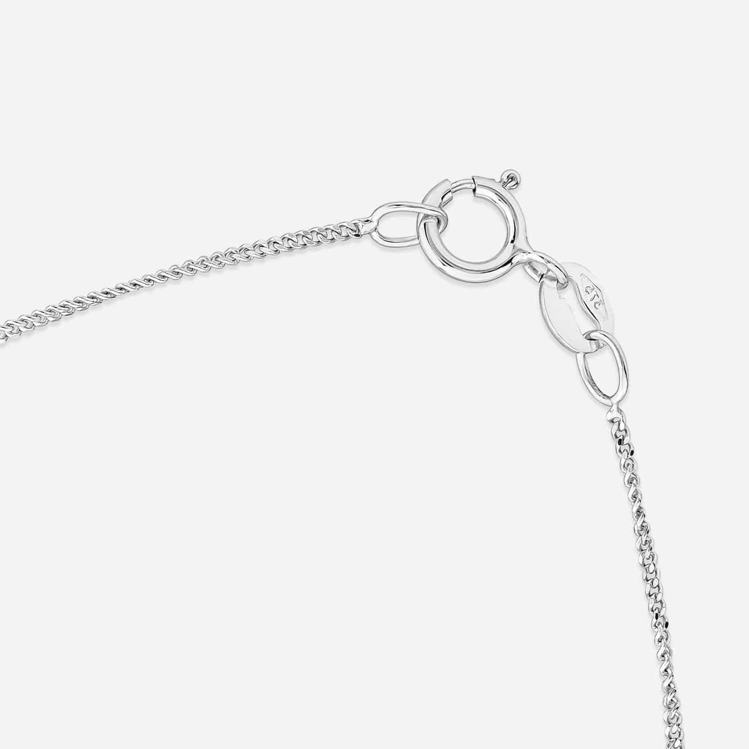 9ct White Gold 0.04ct Top Diamond & Freshwater Pearl Pendant – Bild 4